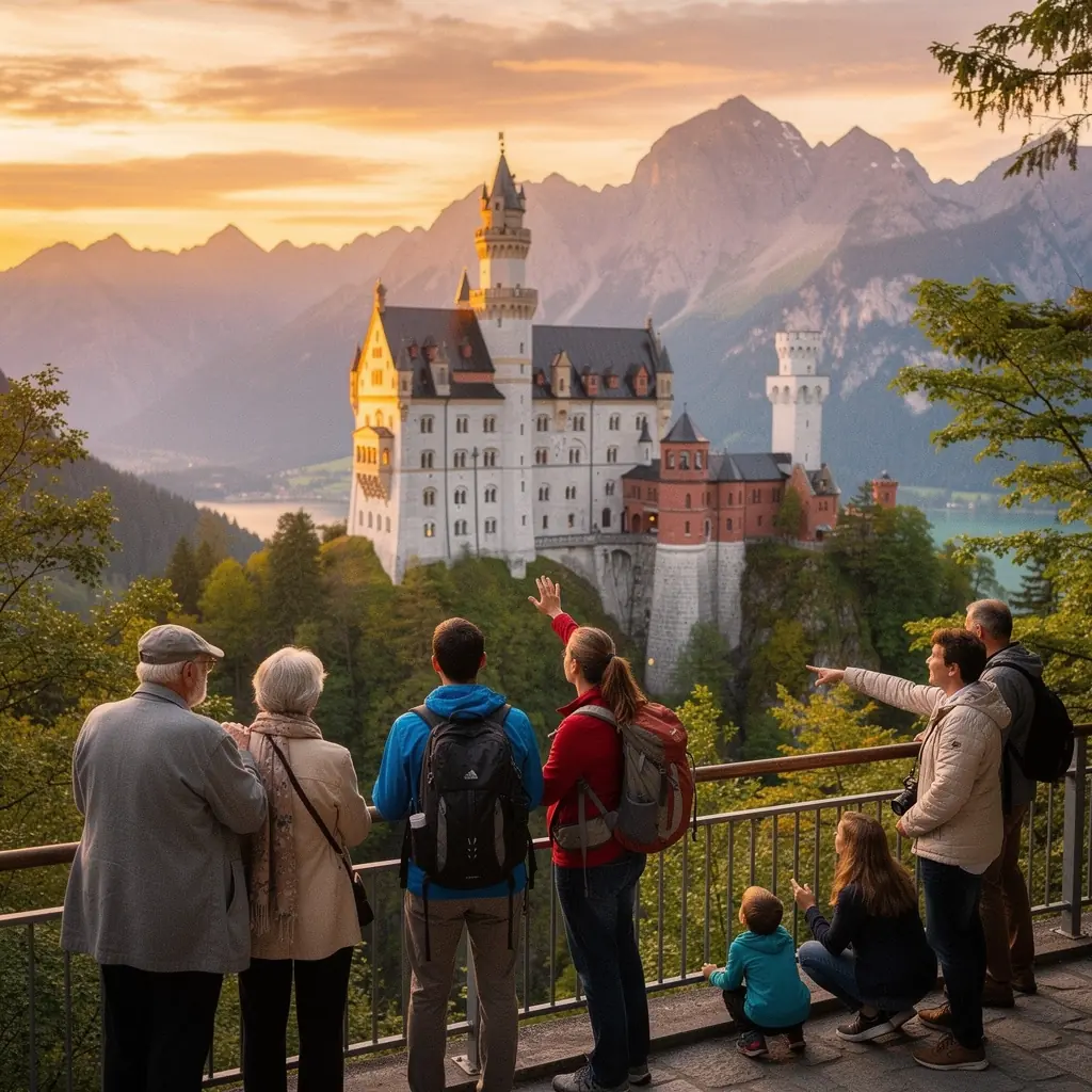 Besucher bewundern eine Ausstellung über deutsche Geschichte in einem modernen Museum.